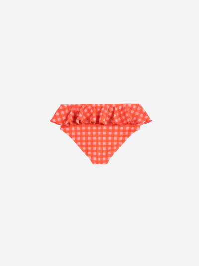 Vichy ruffle swim culotte