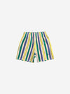 Multicolor Stripes terry cloth bermuda shorts