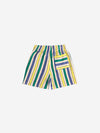 Multicolor Stripes terry cloth bermuda shorts