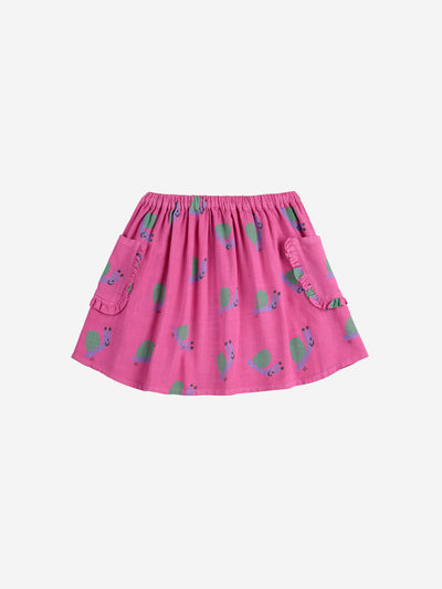 Funny Snail all over woven skirt