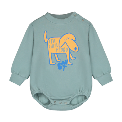 Fleece romper pedro dog