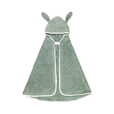 Hooded Baby Towel - Bunny - Eucalyptus