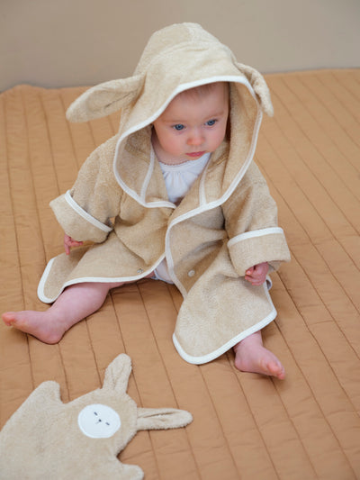 Poncho-robe - Baby - Bunny - Wheat