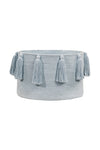 Basket Tassels Soft Blue