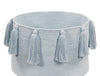 Basket Tassels Soft Blue