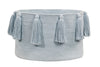 Basket Tassels Soft Blue