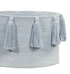 Basket Tassels Soft Blue