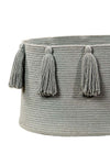 Basket Tassels Light Grey