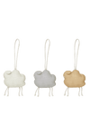 Set of 3 rattle toy hangers - Little Sheep