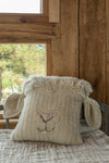 Woolable cushion Pink Nose Sheep