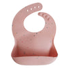 Silicone Bib Powder Pink Confetti