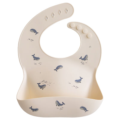 Silicone Bib Whales