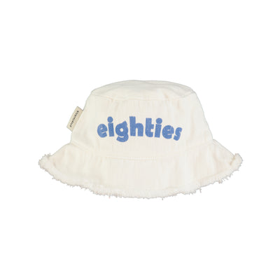 hat "eighties" print