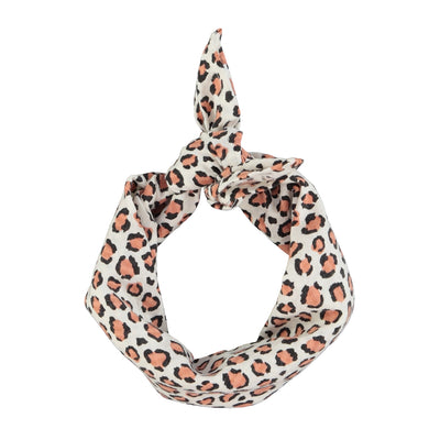 bandana | ecru animal print