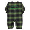 Baby jumpsuit | Green & black checkered