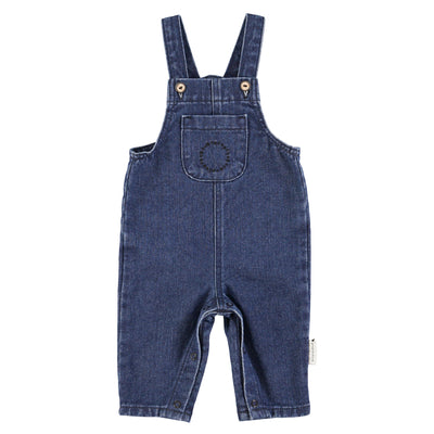 Baby dungarees | Washed navy denim