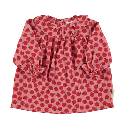 Baby dress red apples