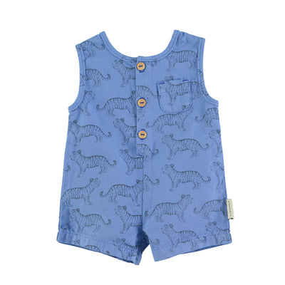 baby short jumpsuit black tigers