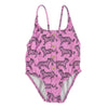 swimsuit w/ buttons black tigers