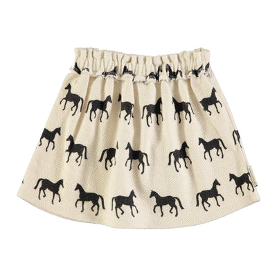 Short skirt black horses