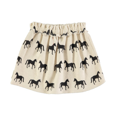 Short skirt black horses