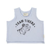 sleeveless t-shirt tiger print