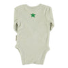 Baby long sleeve body green clover print