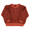 Terry cotton sweatshirt animal print