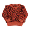 Terry cotton sweatshirt animal print