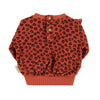 Terry cotton sweatshirt animal print