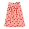 long skirt red bows