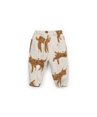 PRINTED FLEECE TROUSERS