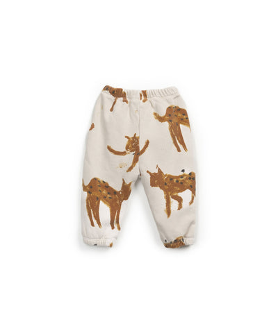 PRINTED FLEECE TROUSERS