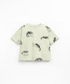 PRINTED RIB T-SHIRT