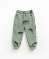 PRINTED FLEECE TROUSERS