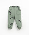 PRINTED FLEECE TROUSERS