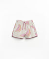 PRINTED PLUSH SHORTS