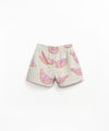 PRINTED PLUSH SHORTS