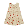 Terry dress apple print