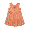 Jersey dress daisies print