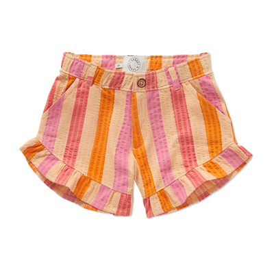 Ruffle shorts stripes