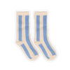 Socks stripes breezy blue