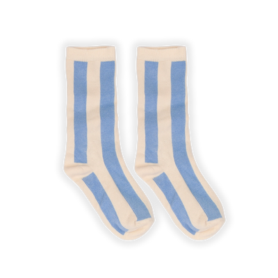 Socks stripes breezy blue