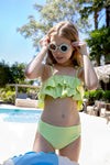 Ruffle bikini citrus