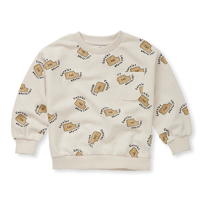 Sweatshirt pocket cookies print