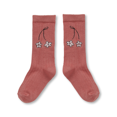 Socks cherry flower